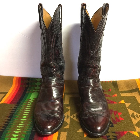 63 Lucchese Classic Handmade Leather Cowboy Boot - Picture 2 of 8